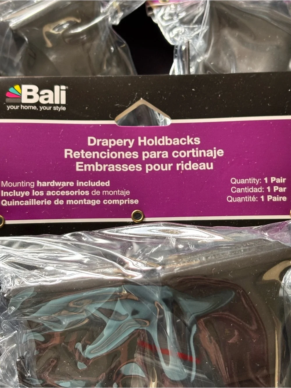 Bali drapery holdbacks